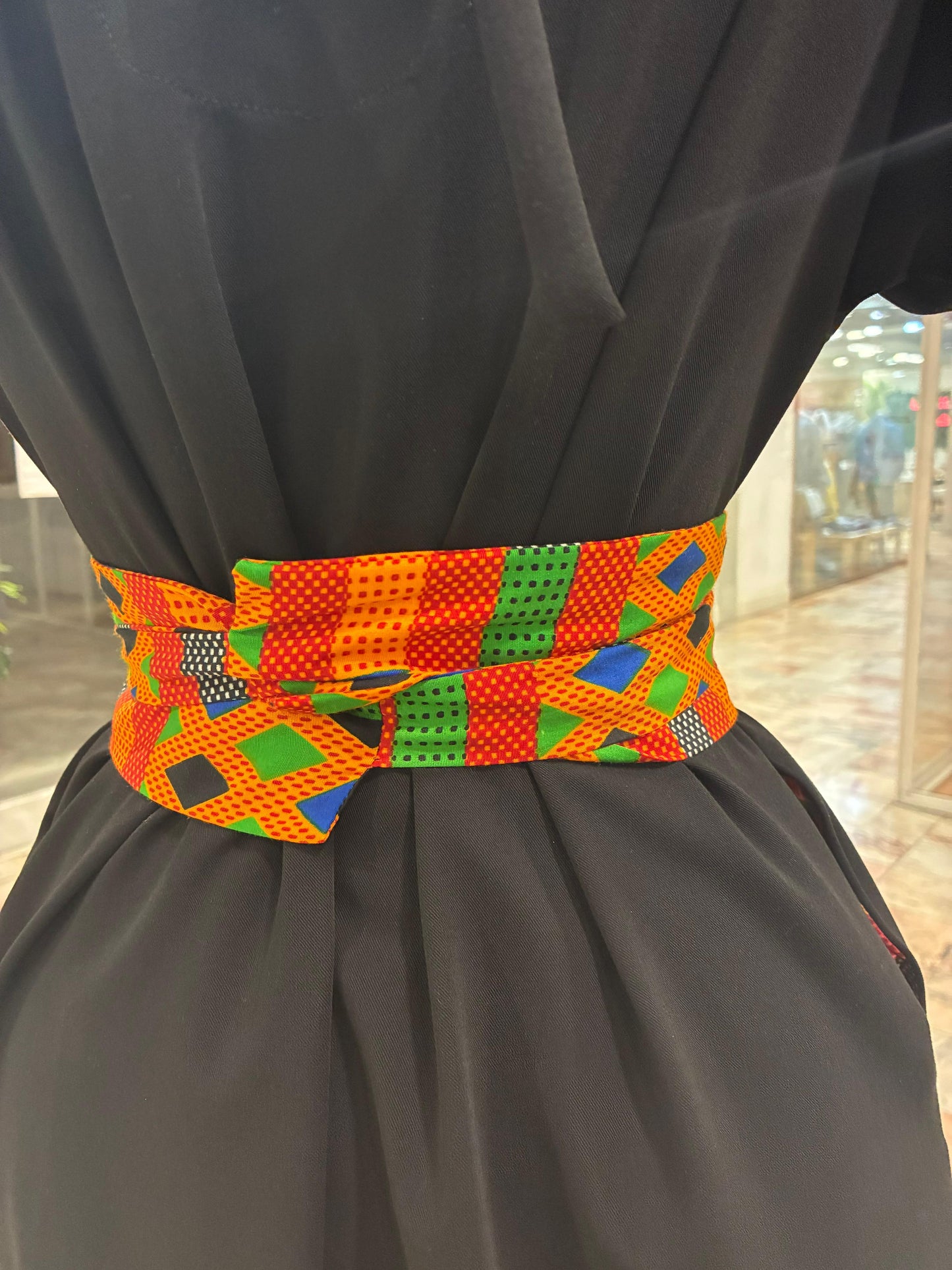 African cloth belts
