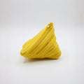 Yellow Triangular Zippered Coin Purse