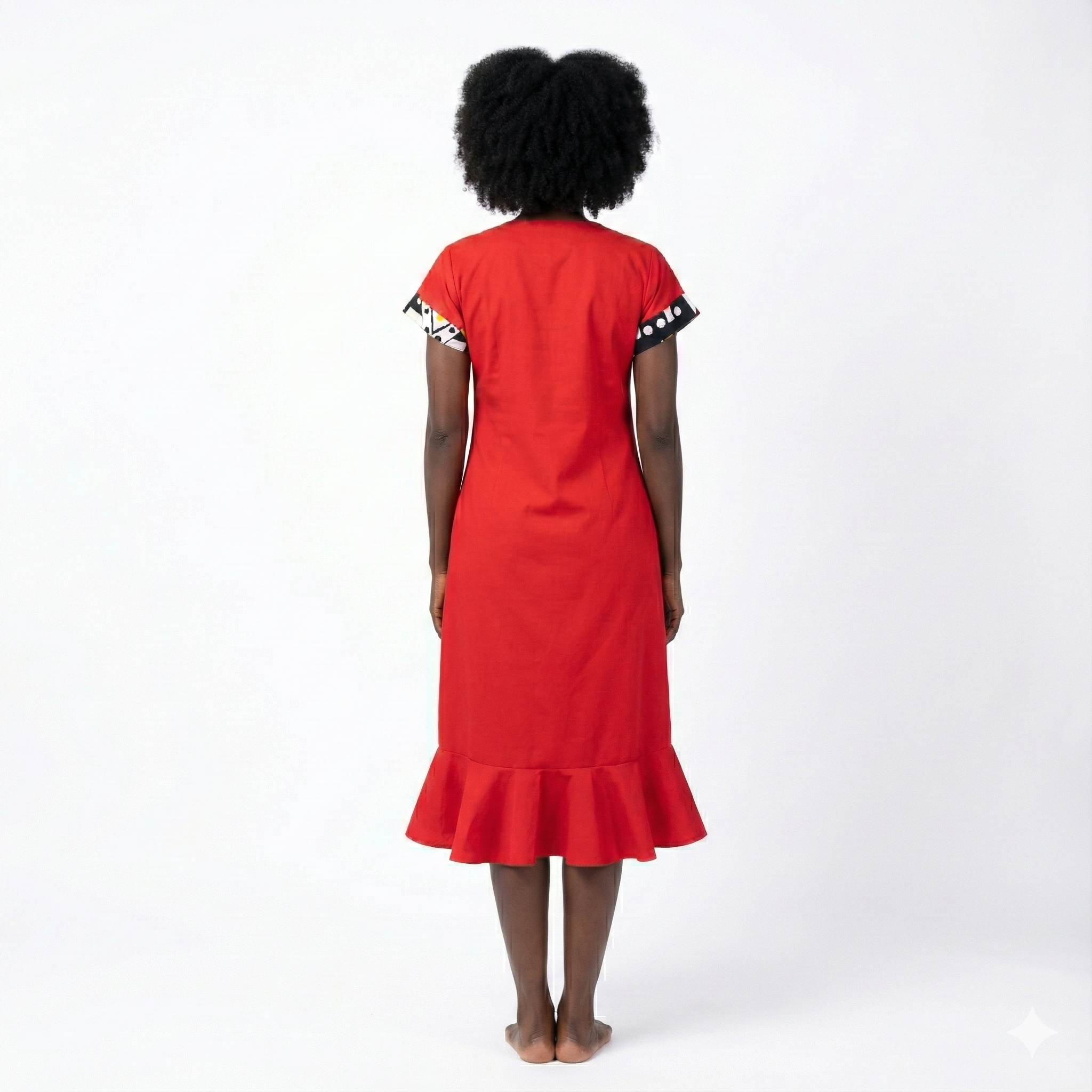 Tunic with buttons at the front