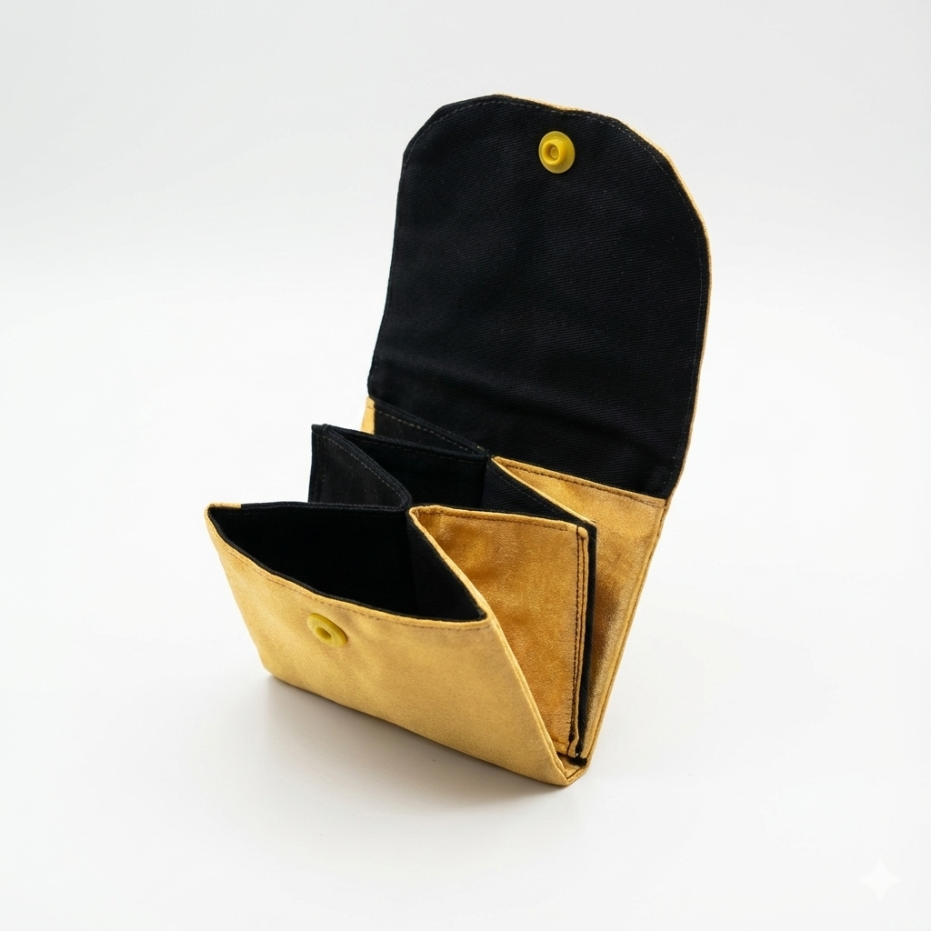 Compact Wallet with African Print